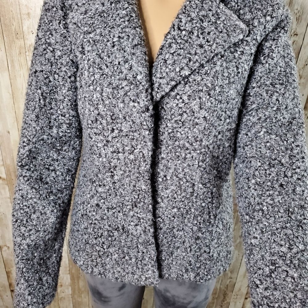 Women's winter Short coat Gray Size S - Picture 6 of 7
